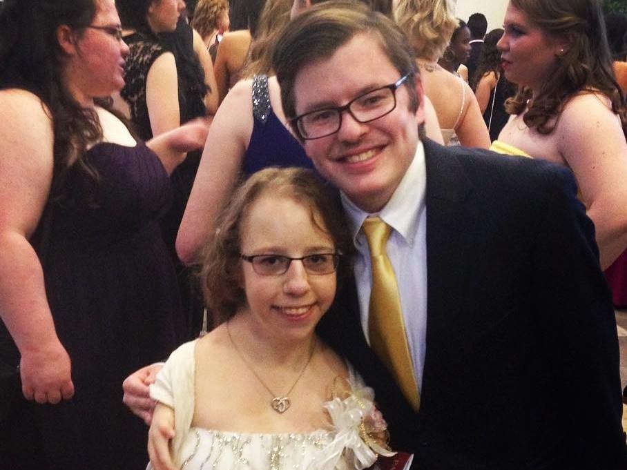 Kathlyn Roffina with her husband. Picture Supplied.