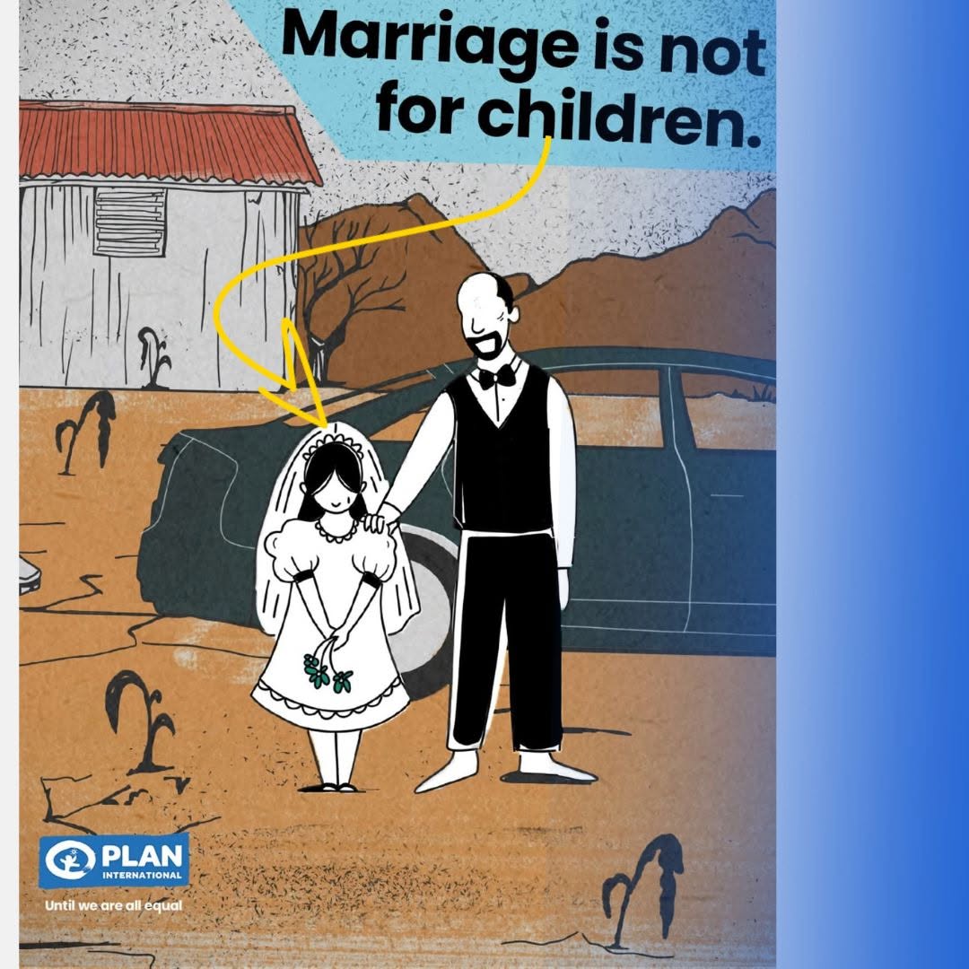 Marriage is not for children. Picture: Plan International